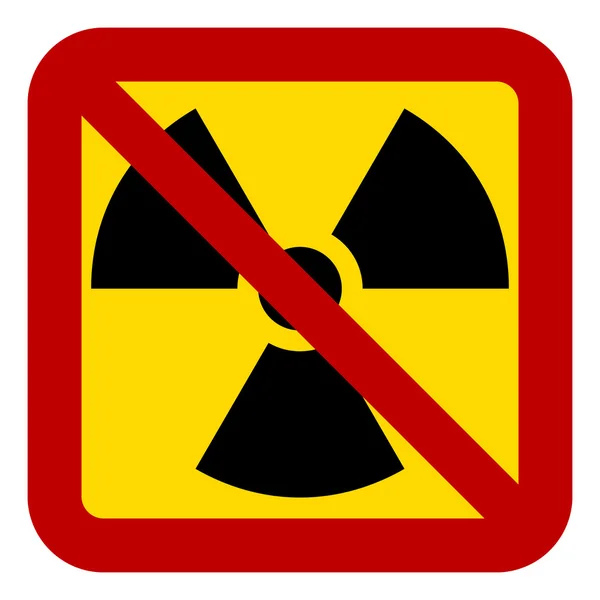 No nuclear weapons sign — Stock Vector