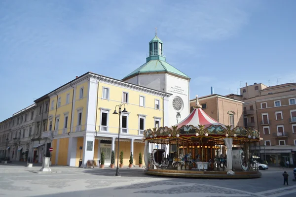 The Piazza Tre Martiri in the center of Rimini — Stock Photo, Image