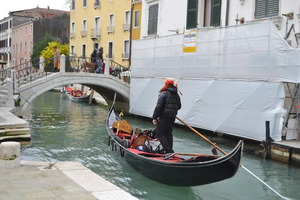 Gondola w Wenecji, Włochy — Zdjęcie stockowe