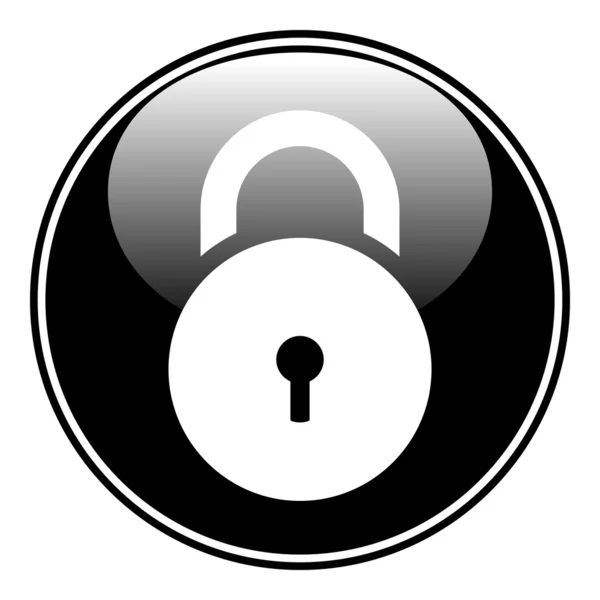 锁定符号按钮 — 图库矢量图片