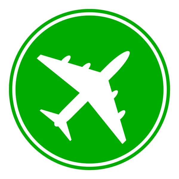 Flygplan-knappen — Stock vektor