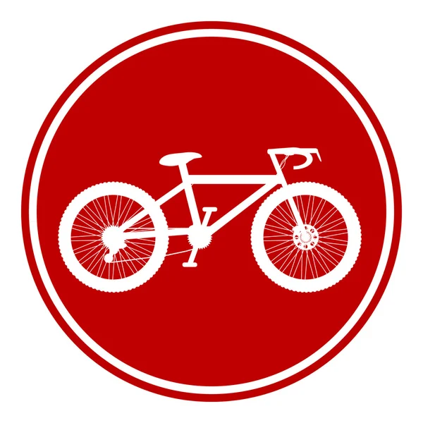 Bike button — Stock Vector