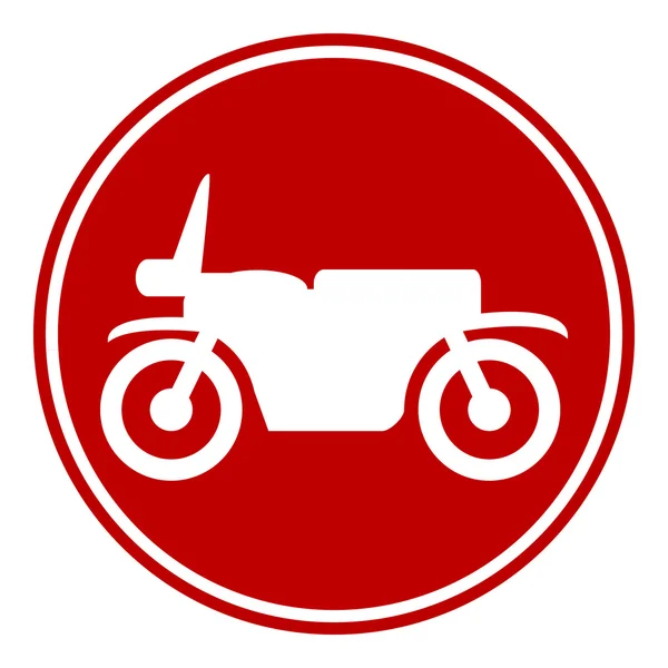 Motorcycle button — Stock Vector