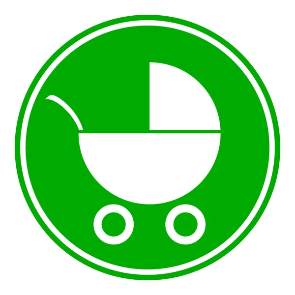 婴儿车按钮 — 图库矢量图片