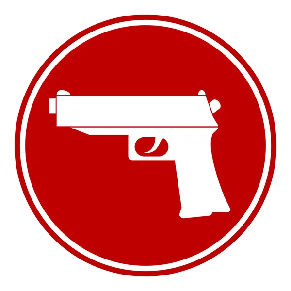 Bouton pistolet — Image vectorielle