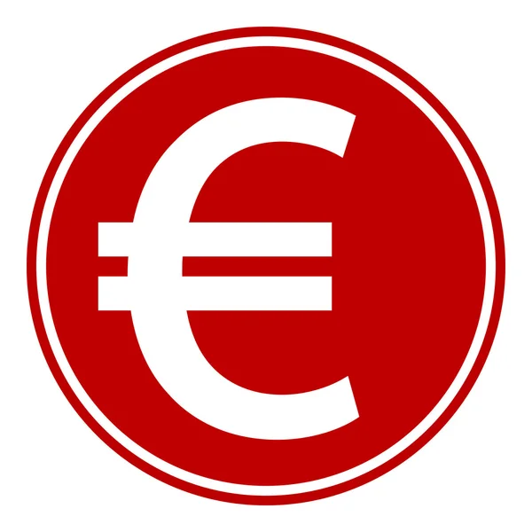 Knop euro — Stockvector