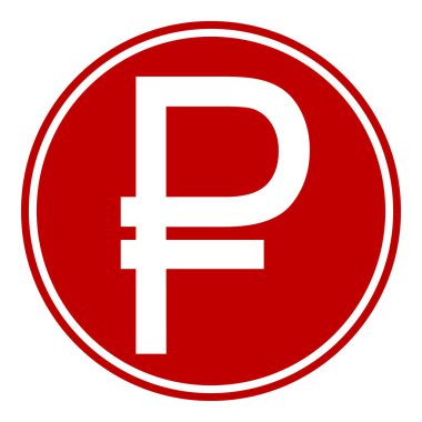 Rus Rublesi simge düğmesi