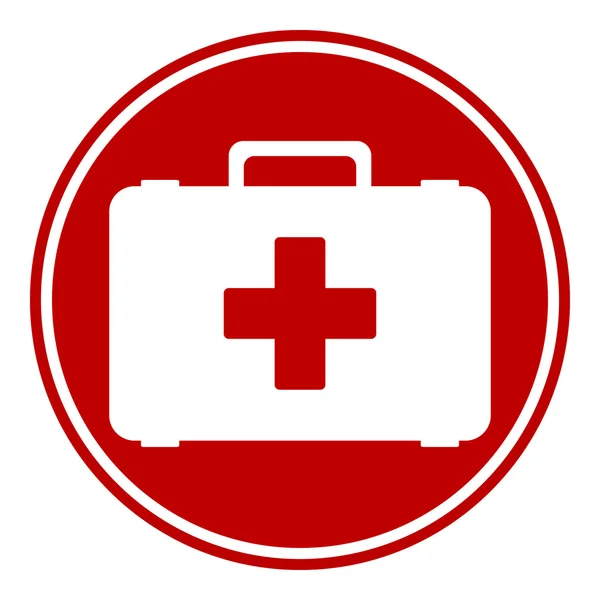Botón de primeros auxilios — Vector de stock