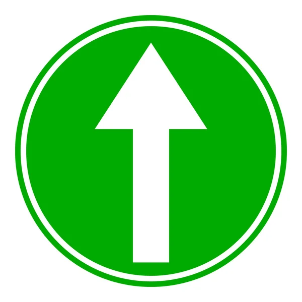 Arrow straight button — Stock Vector