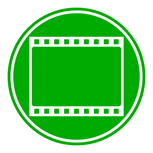 Filmstreifenknopf — Stockvektor