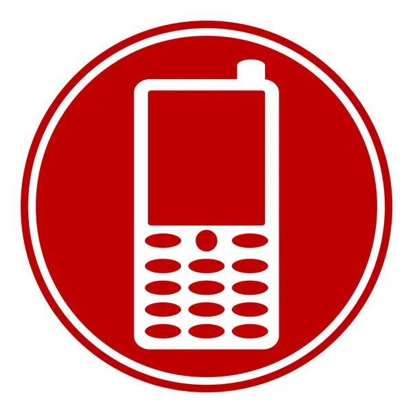 Bouton téléphone — Image vectorielle