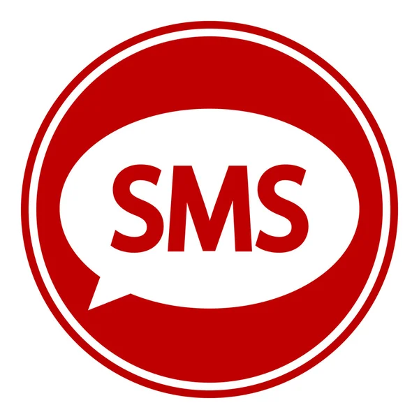 「sms」ボタン — ストックベクタ