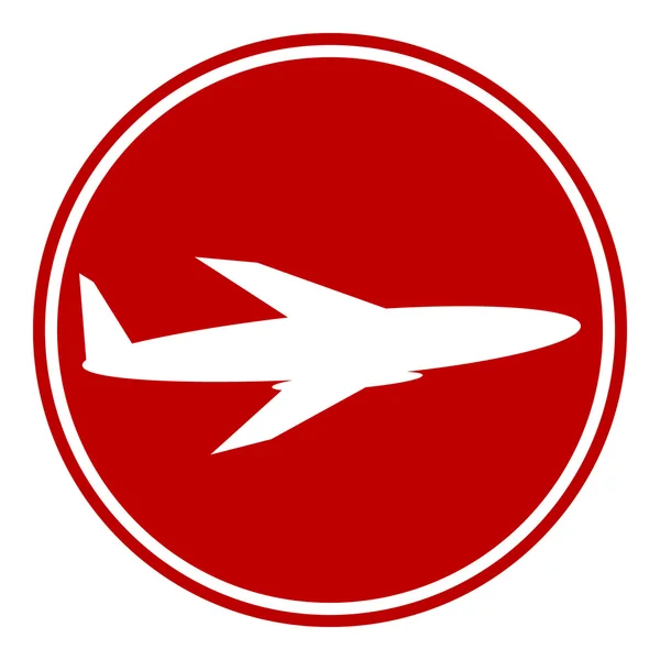 Bouton avion — Image vectorielle