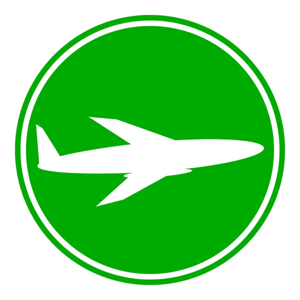 Repülőgép gomb — Stock Vector