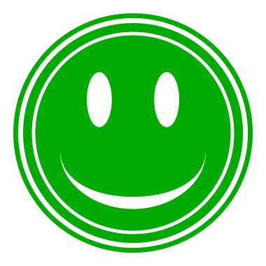 gülümsemek yüz daire düğmesi