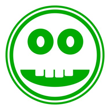 gülümsemek yüz daire düğmesi