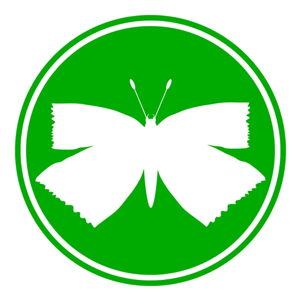 Bouton papillon — Image vectorielle