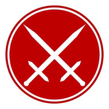 çapraz kılıç düğmesi
