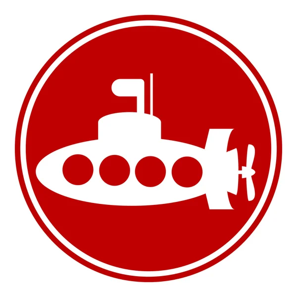 Ponorka ikona — Stockový vektor