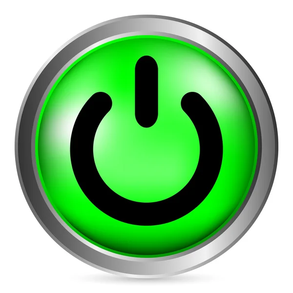 Power symbol button — Stock Vector