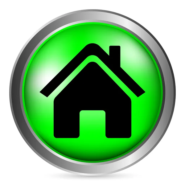 Przycisk symbol domu — Wektor stockowy
