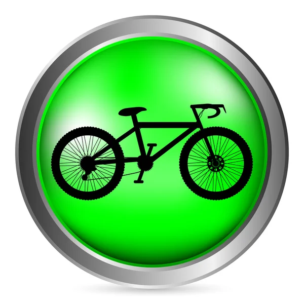 Bike button — Stock Vector