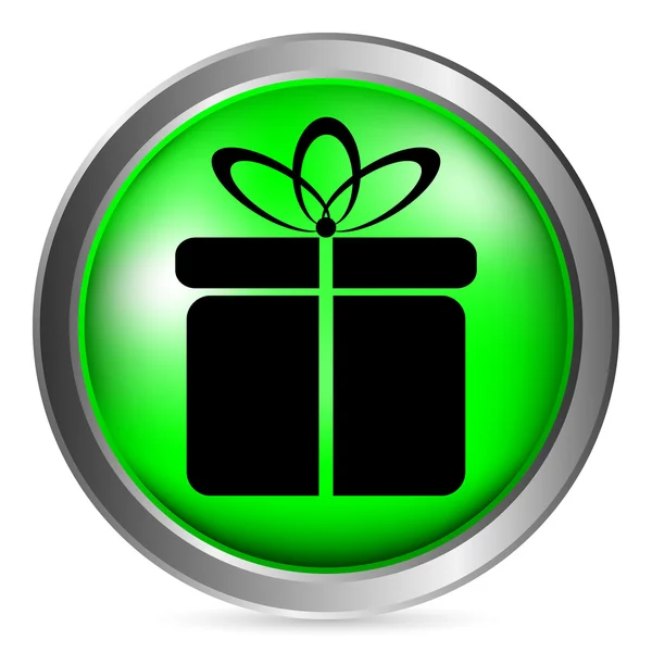 Bouton cadeau — Image vectorielle