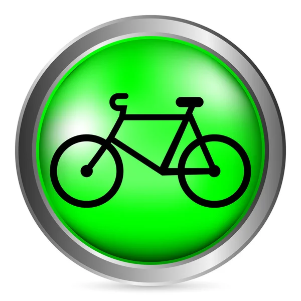 Botón bicicleta — Vector de stock