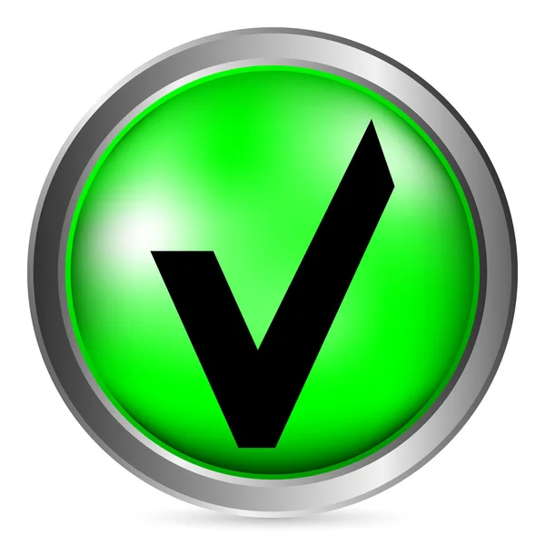 Yes-knappen — Stock vektor