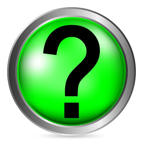 Question button — Stock Vector