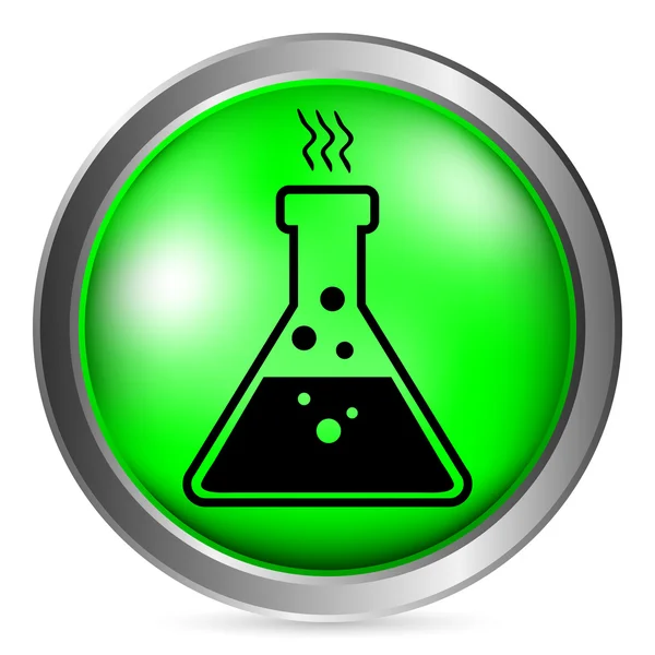 Кнопка скляні лабораторні — стоковий вектор