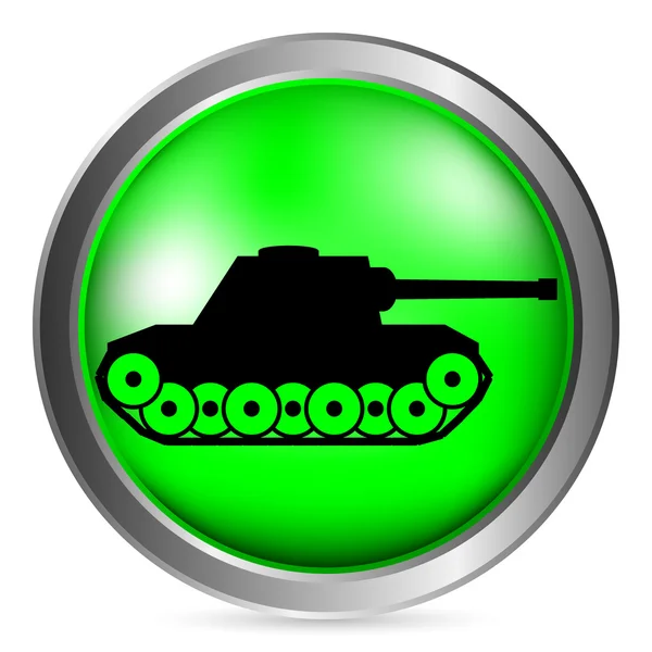 Panzer knop — Stockvector