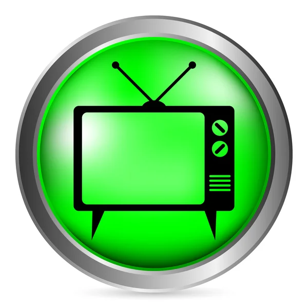TV button — Stock Vector