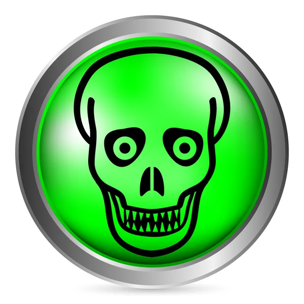 Zombie knop — Stockvector