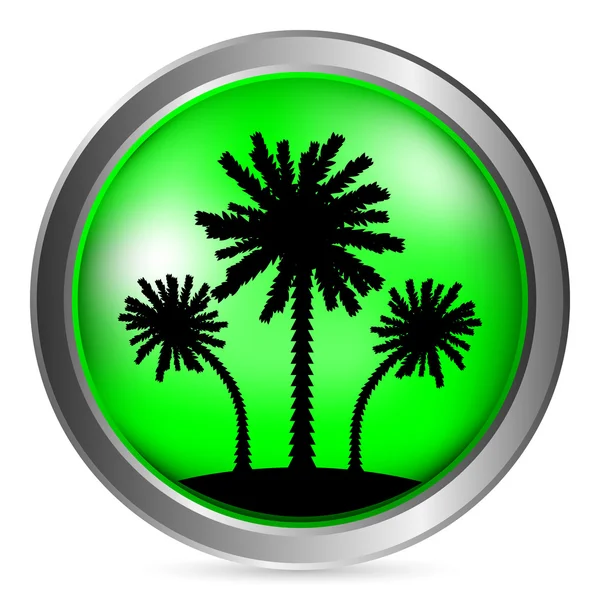 Palm button — Stock Vector