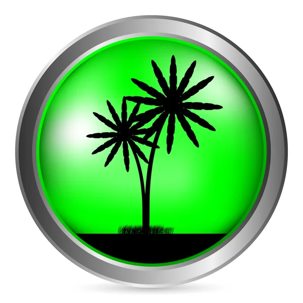 Bouton Palm — Image vectorielle