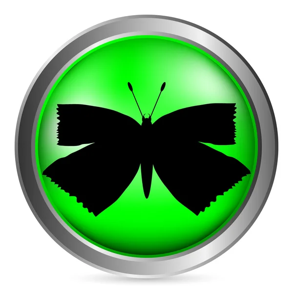 Кнопка бабочки — стоковый вектор