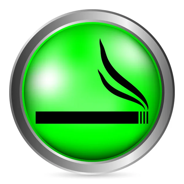 Bouton cigarette — Image vectorielle