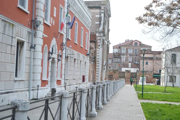 Compleet straat, Venetië. — Stockfoto