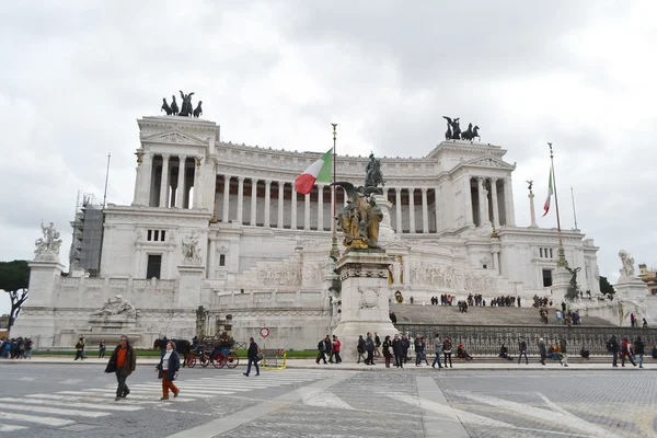 Vittorio Emanuele II Roma anıt — Stok fotoğraf