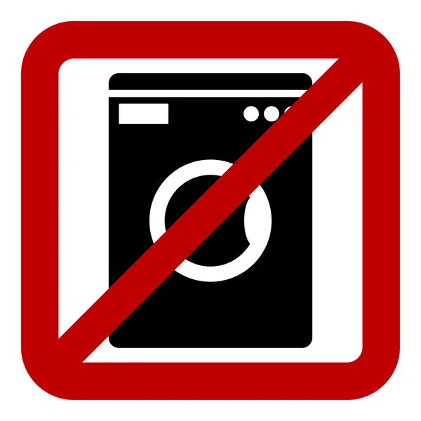 No hay icono de lavadora — Archivo Imágenes Vectoriales