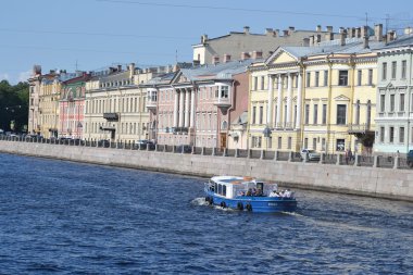 St.Petersburg Fontanka Nehri'nin görünümü