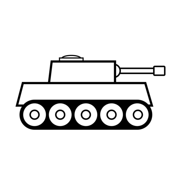 Panzer pictogram — Stockvector