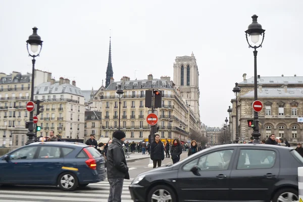 Rua em Paris . — Fotografia de Stock