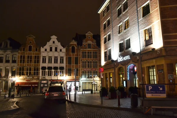 Noite Bruxelas . — Fotografia de Stock