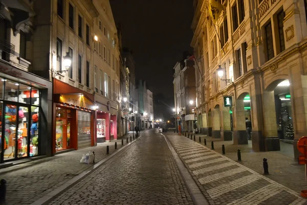 Gece Brüksel. — Stok fotoğraf