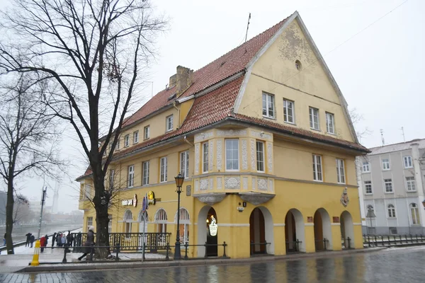 Ulice v centru města Klaipeda. — Stock fotografie