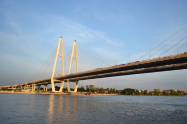 kablo braced Bridge'de st.petersburg.