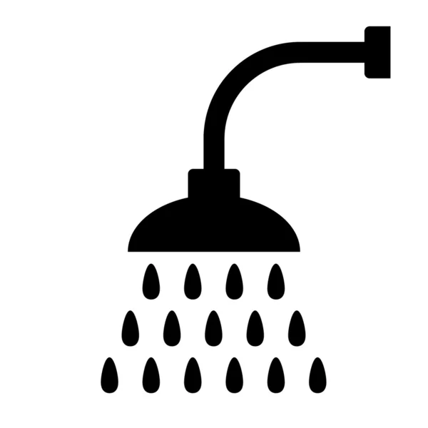 Icono de ducha . — Vector de stock