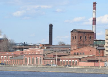 eski fabrika binası, st.petersburg.